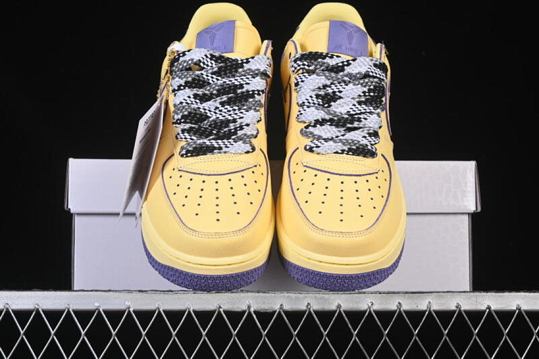 Nike [HV9408-700]-[AIR FORCE 1 07 LOW YELLOW/PURPLE/BLACK/WHITE]-[WOMAN:36-39]-[MAN:40-45] - Image 13