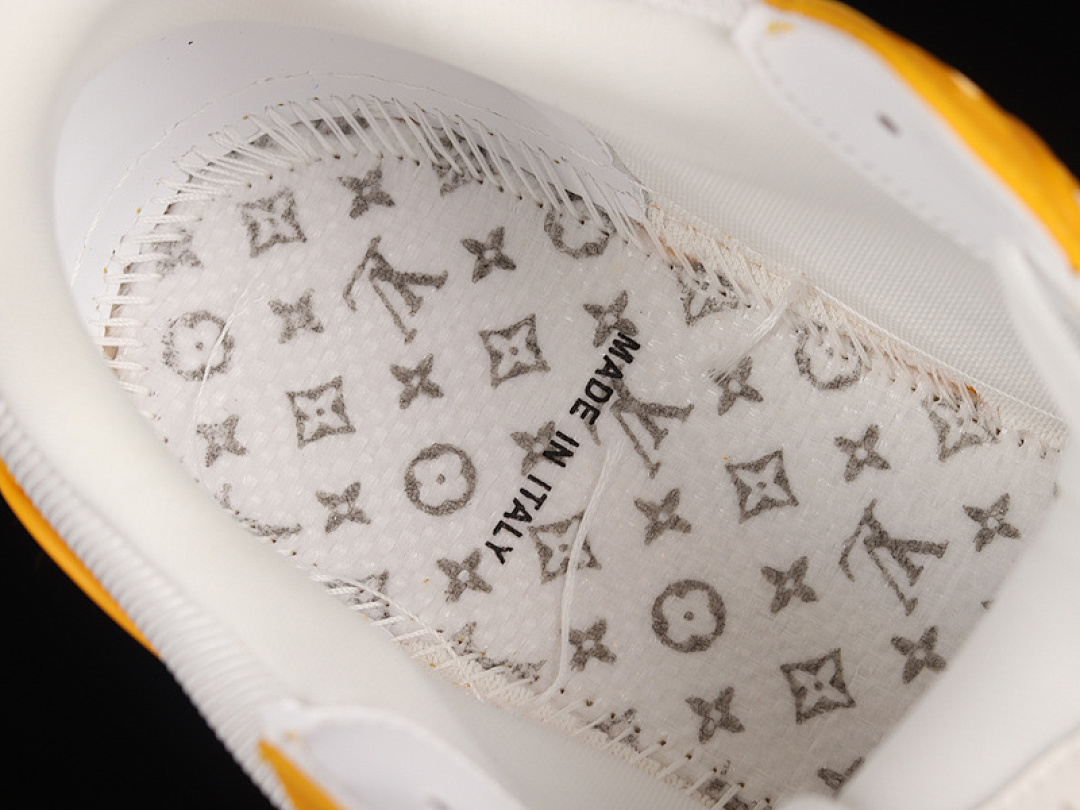 Louis Vuitton [L*V FASHION CATWALK SNEAKERS WHITE/WHITE/YELLOW]-[MAN:38-46] - Image 5
