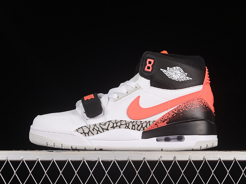 Jordan JUST DON Jordan LEGACY 312 WHITE/HOT LAVA BLACK ZEN GREY · AQ4160-108, photo 1