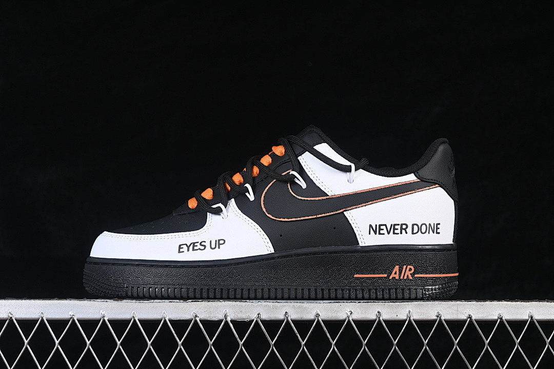 Nike [ZH0316-163]-[AIR FORCE 1 07 LOW WHITE/BLACK/ORANGE]-[WOMAN:36-39]-[MAN:40-45] - Image 2
