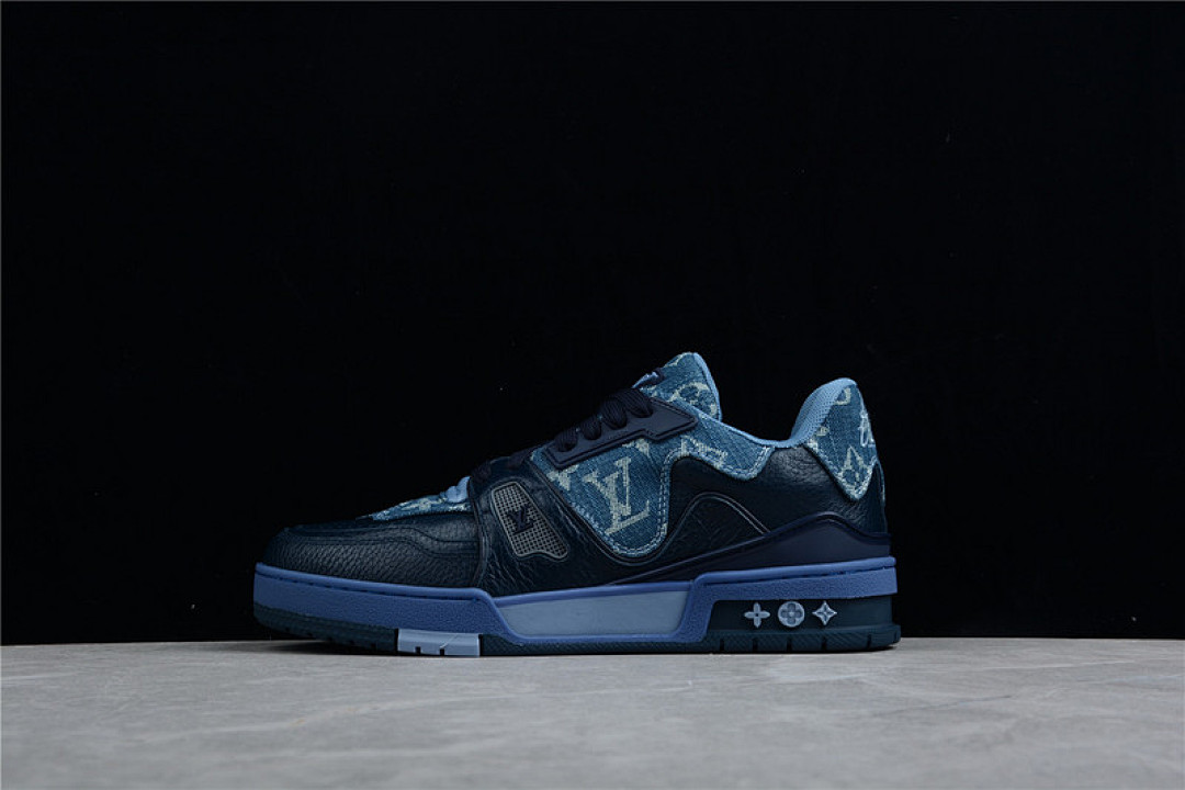 Louis Vuitton [L*V TRAIL SNEAKERS BLACK/BLACK/NAVY BLUE]-[MAN:38-45] - Image 16