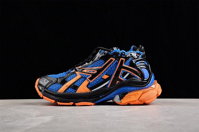 Kith Balenciaga RUNNER KITH FOUR.COLOR 7.0 BLUE/ORANGE/BLACK · W2RB11120, photo 1