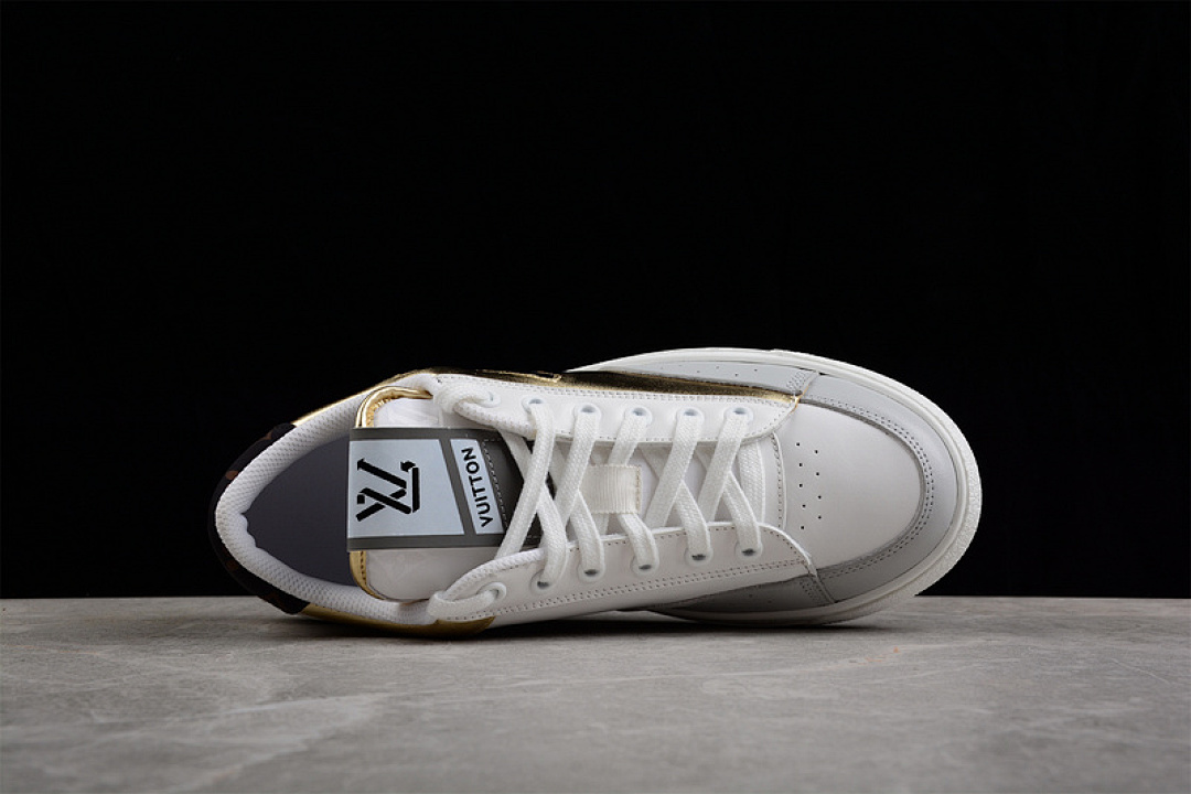 Chanel [L*V TRAINER 21SS SNEAKERS WHITE/LIGHT GREY/GOLD]-[WOMAN:35-39]-[MAN:40-45] - Image 13