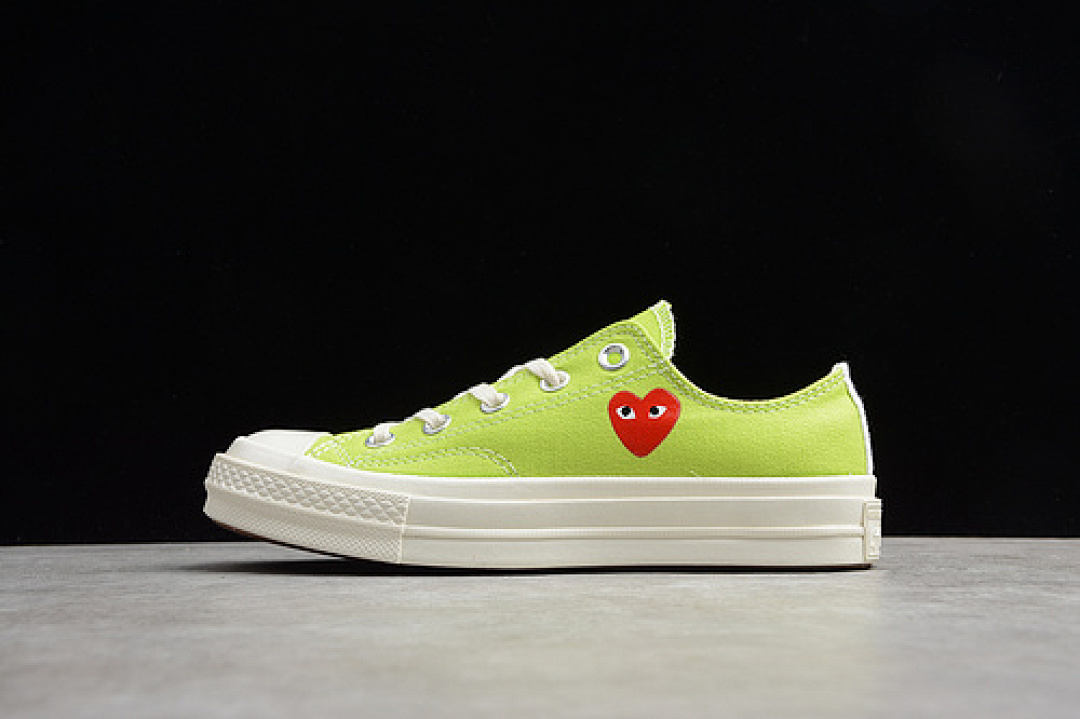 Comme des Garcons [168302C]-[PLAY CDG X CHUCK TAYLOR 70S LOW TOP ACID LIME GREEN/EGRET]-[UNISEX:35-44], photo 1