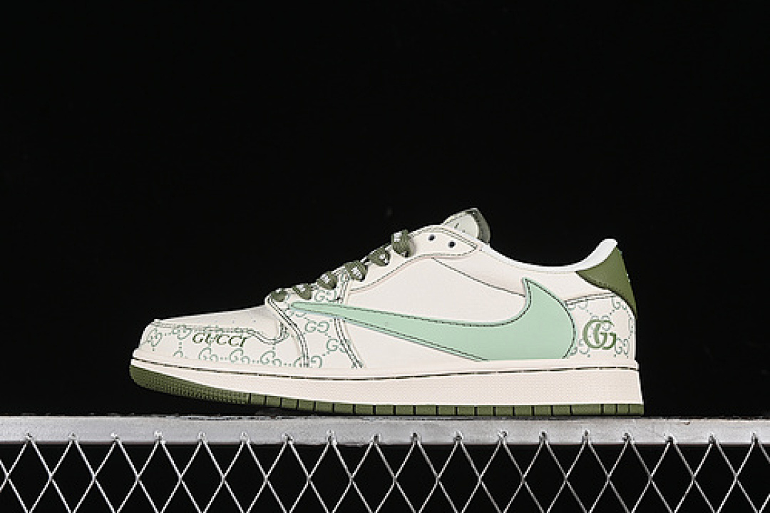 Jordan [JJ5288-010]-[TRAVIS SCOTT X FRAGMENT DESIGN AIR JORDAN 1 LOW OG SP OFF WHITE/GREEN]-[36-45], photo 1