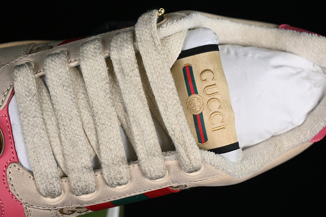 Gucci [9Y9209443]-[GU*CCI DISTRESSED SCREENER SNEAKER PINK/BROEN/GREY/RED/GREEN]-[WOMAN:35-40] - Image 9