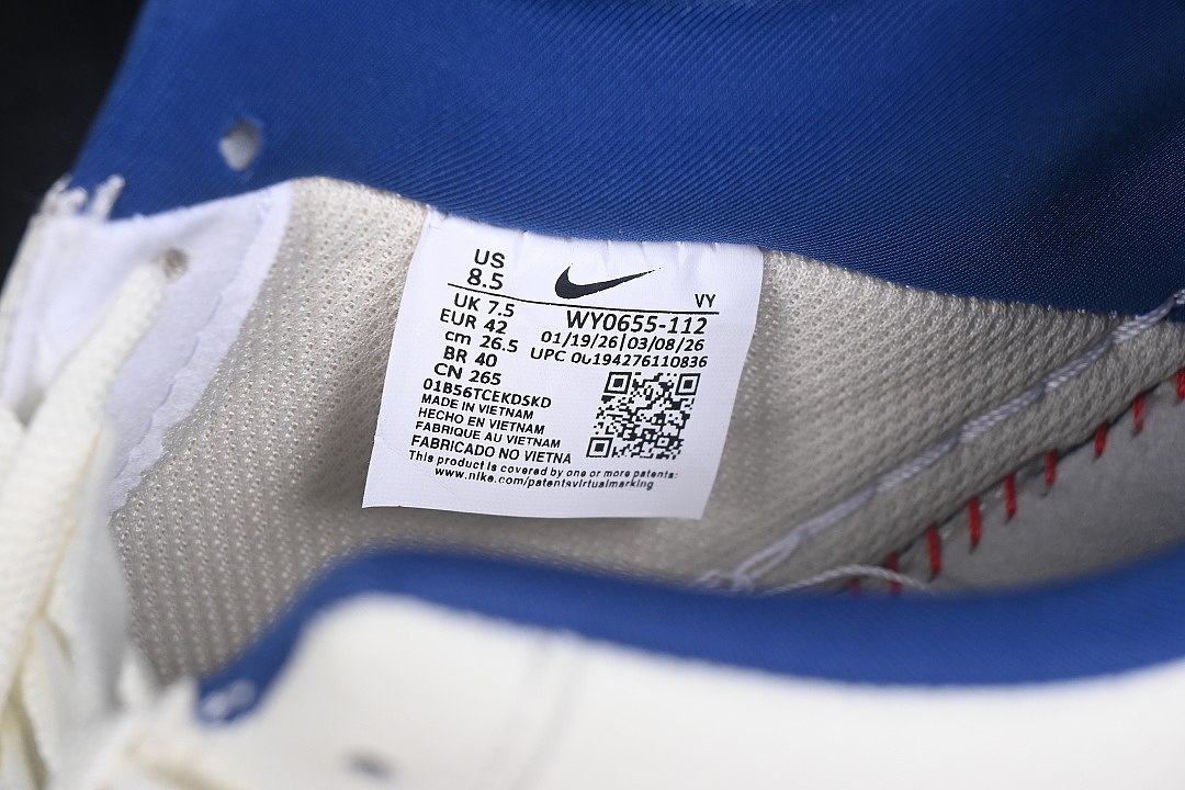Nike [WY0655-112]-[AIR FORCE 1 07 LOW CASUAL SNEAKERS NAVY BLUE/WHITE]-[WOMAN:36-39]-[MAN:40-45] - Image 5