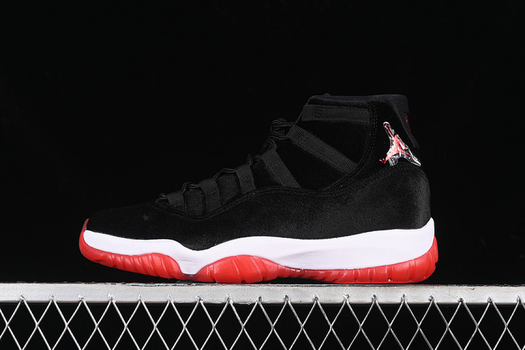 Jordan AIR Jordan 11 RETRO BRED VELVET BLACK/GYM RED/WHITE · DB5457-061, photo 1