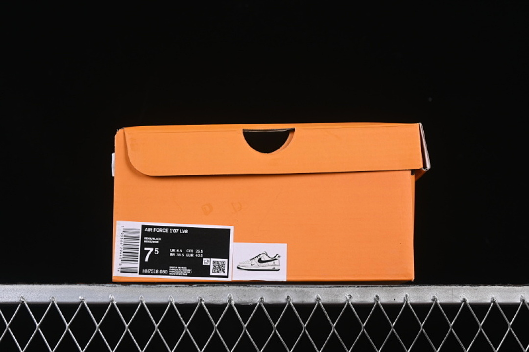 Nike [HH7518-080]-[AIR FORCE 1 07 LOW CASUAL BASKETBALL SHOES BLACK/WHITE]-[WOMAN:36-39]-[MAN:40-45] - Image 11