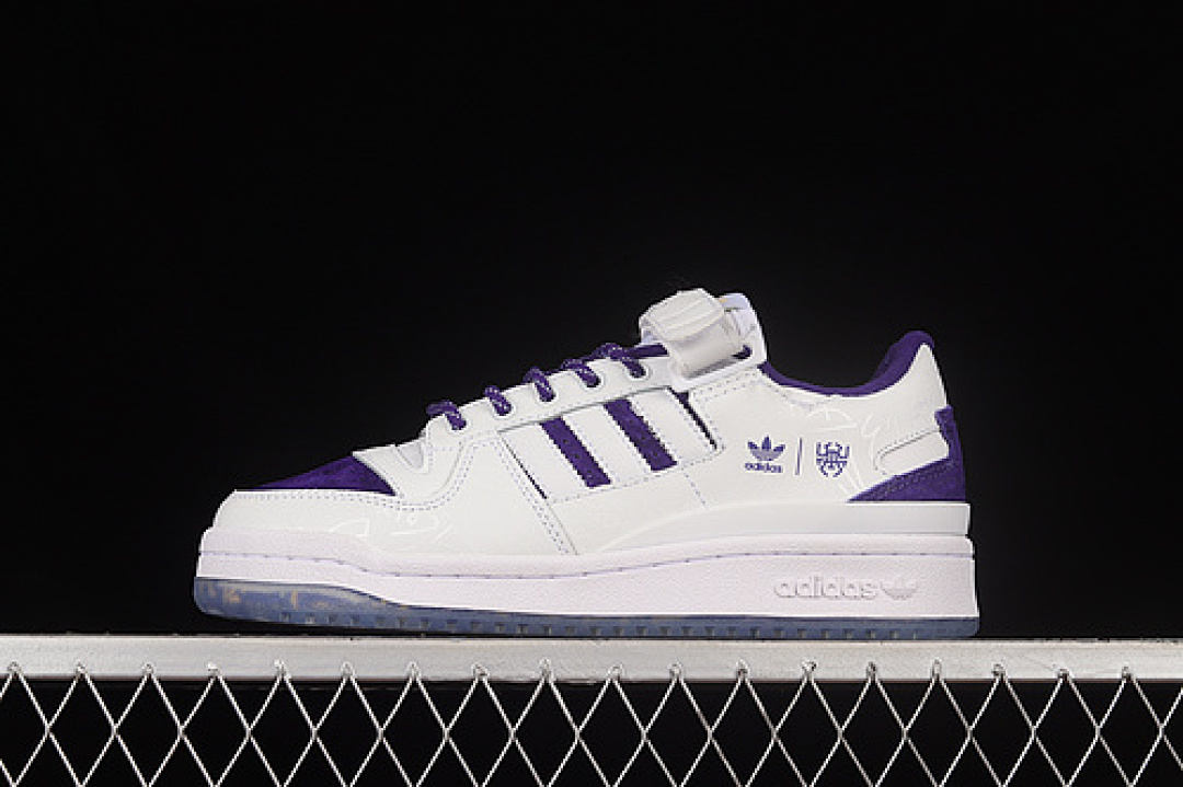 Purple [GY8287]-[DONOVAN MITCHELL X FORUM LOW CLOUD WHITE/COLLEGIATE PURPLE/HALO MINT]-[UNISEX:36-45], photo 1