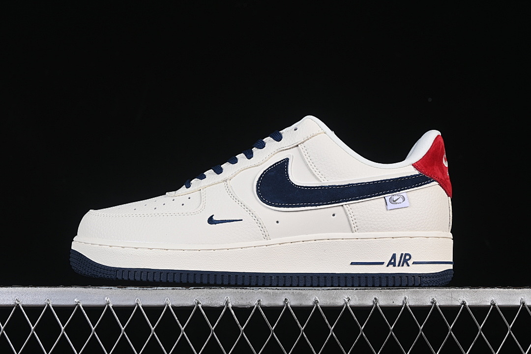 Nike [DD1982-326]-[AIR FORCE 1'07 LOW WHITE/NAVY BLUE/RED]-[WOMAN:36-39]-[MAN:40-45] - Image 2