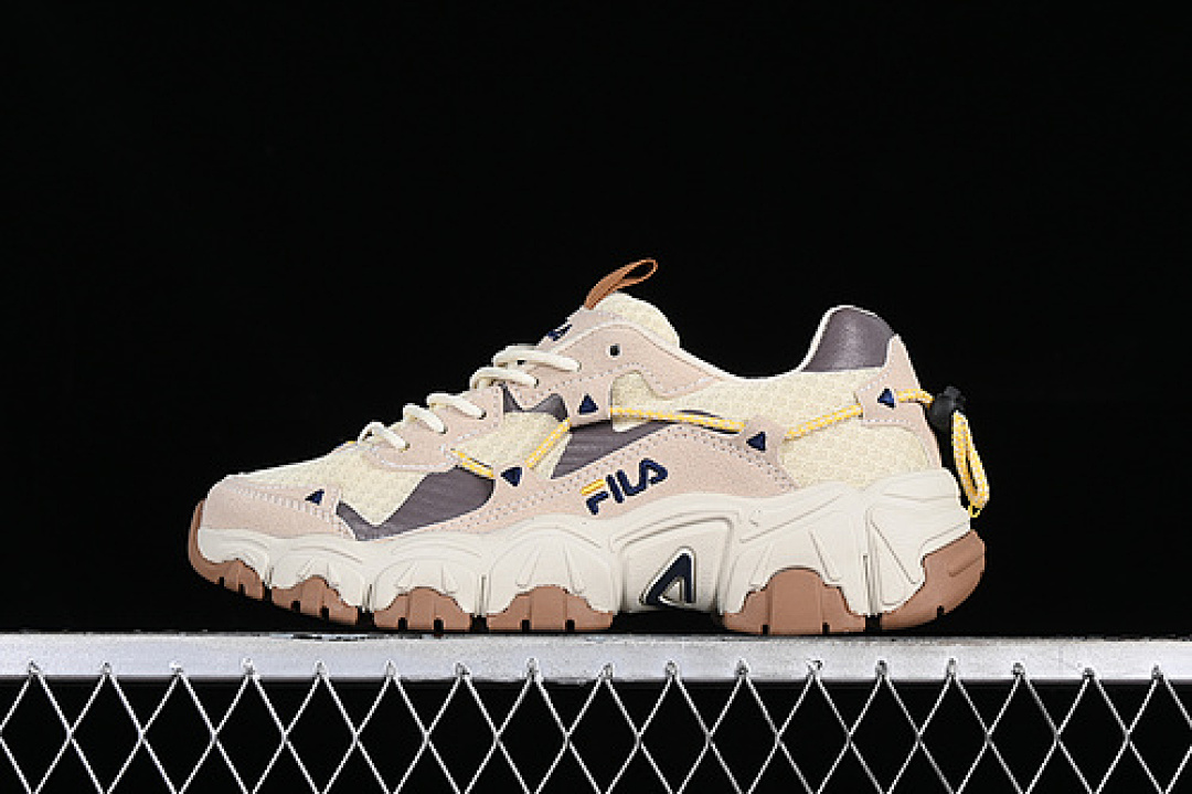 Fila Fila FUSION WHITE/GREY/BROWN/YELLOW · FS1RIB3103XBEG, photo 1