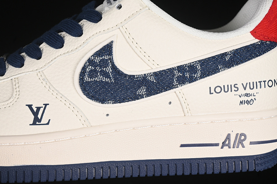 Nike [XX3168-128]-[AIR FORCE 1 07 LOW LV WHITE/BLUE/RED]-[WOMAN:36-39]-[MAN:40-45] - Image 8