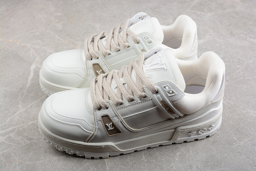 Louis Vuitton [L*V TRAINER SNEAKERS WHITE/WHITE/WHITE]-[WOMAN:35-40]-[MAN:39-45] - Image 11