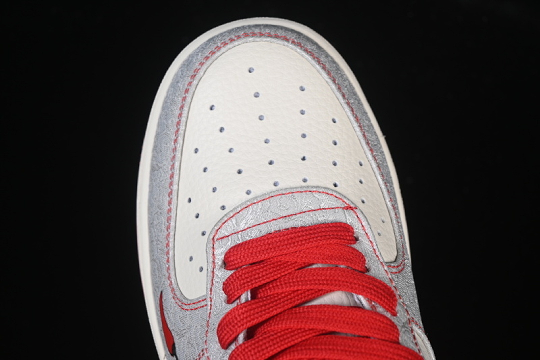 Nike [ZD1988-004]-[AIR FORCE 1 07 LOW WHITE/GREY/RED]-[WOMAN:36-39]-[MAN:40-45] - Image 10