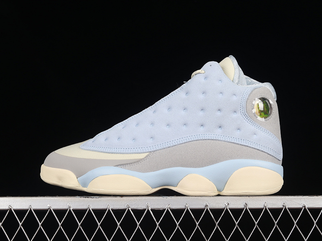 Jordan [DX5763-100]-[SOLEFLY X AIR JORDAN 13 RETRO I’D RATHER BE FISHING MUSLIN/LIGHT SMOKE GREY/GUM], photo 1