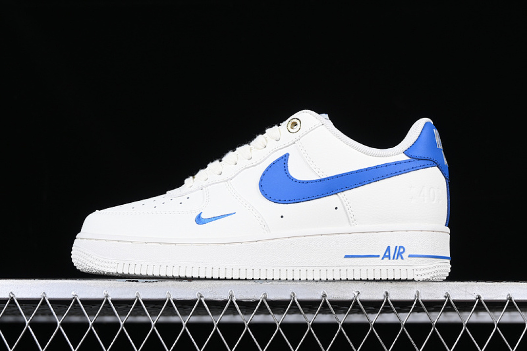 Nike [DQ7658-103]-[AIR FORCE 1 07 LOW 40 WHITE/BLUE]-[WOMAN:36-39]-[MAN:40-45], photo 1