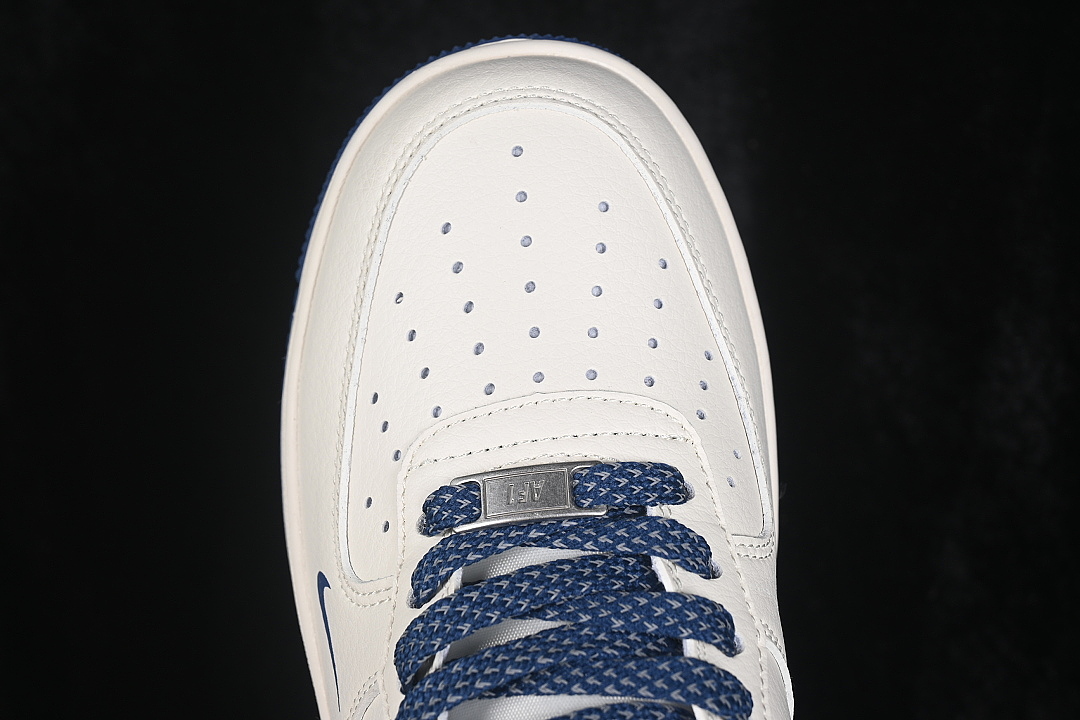 Nike [JP8028-075]-[AIR FORCE 1 07 LOW CASUAL SNEAKERS NAVY BLUE/WHITE]-[WOMAN:36-39]-[MAN:40-45] - Image 9