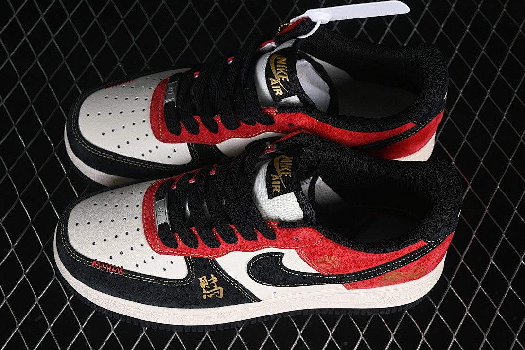 Nike [QW5288-131]-[AIR FORCE 1 07 LOW CASUAL SNEAKERS WHITE/BLACK/RED]-[WOMAN:36-39]-[MAN:40-45] - Image 11