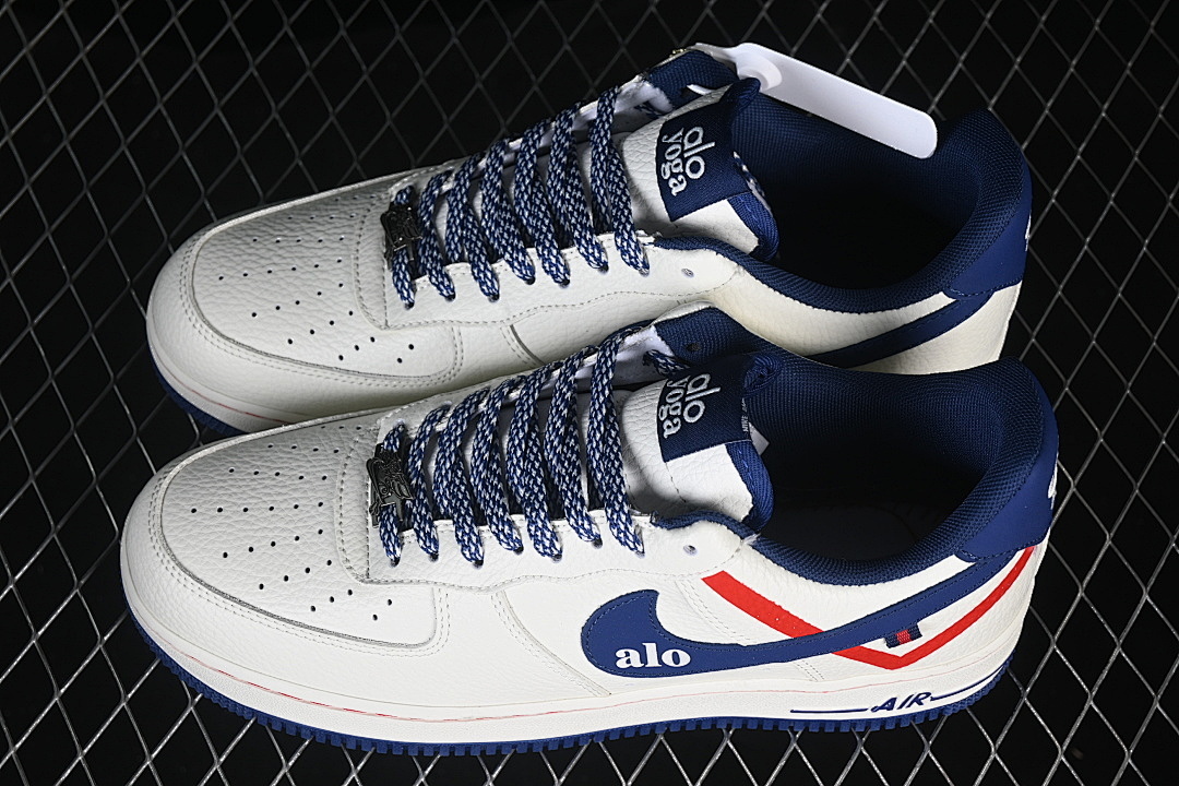 Nike [XY9025-011]-[AIR FORCE 1 07 LOW CASUAL SNEAKERS WHITE/BLUE/RED]-[WOMAN:36-39]-[MAN:40-45] - Image 11
