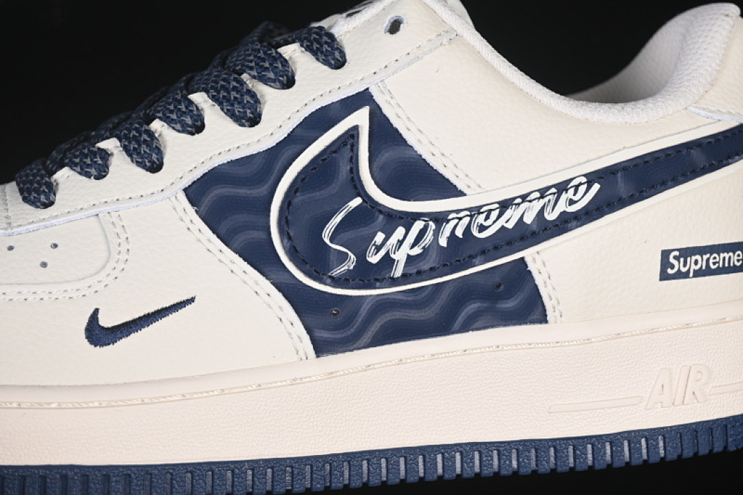 Nike [XY2025-001]-[AIR FORCE 1 07 LOW SUPREME BEIGE/BLUE]-[WOMAN:36-39]-[MAN:40-45] - Image 8