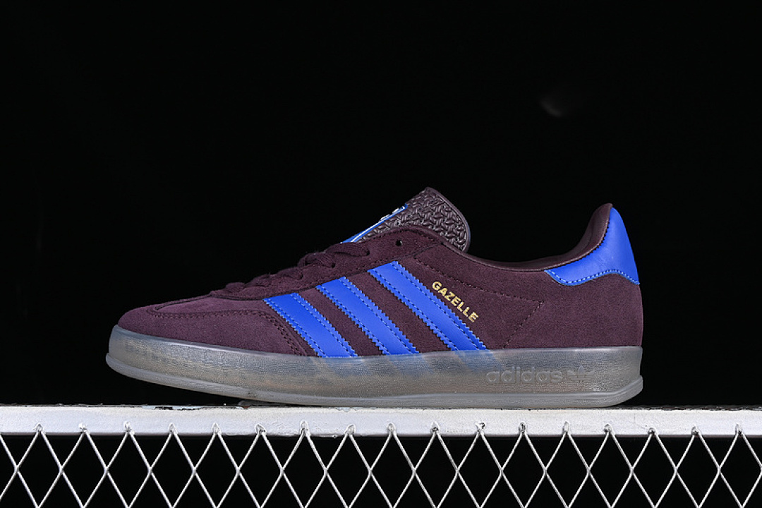 Adidas [IG9980]-[ADIDAS GAZELLE INDOOR SHADOW MAROON/SEMI LUCID BLUE/SIMPLE BROWN]-[UNISEX:36-45], photo 1