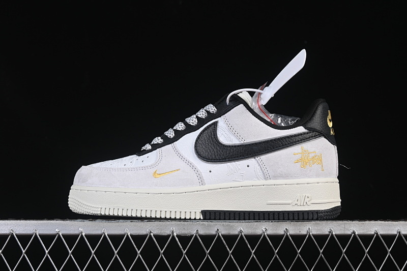 Nike Nike AIR FORCE 1 07 LOW WHITE/GREY/BLACK · YF9511-805, photo 1