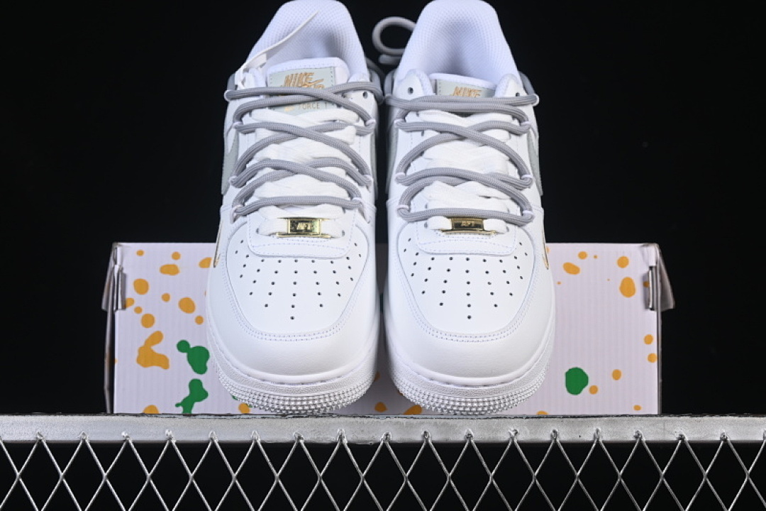 Nike [CZ0170-106]-[AIR FORCE 1 07 LOW CASUAL SNEAKERS LIGHT GRAY/WHITE]-[WOMAN:36-39]-[MAN:40-45] - Image 12