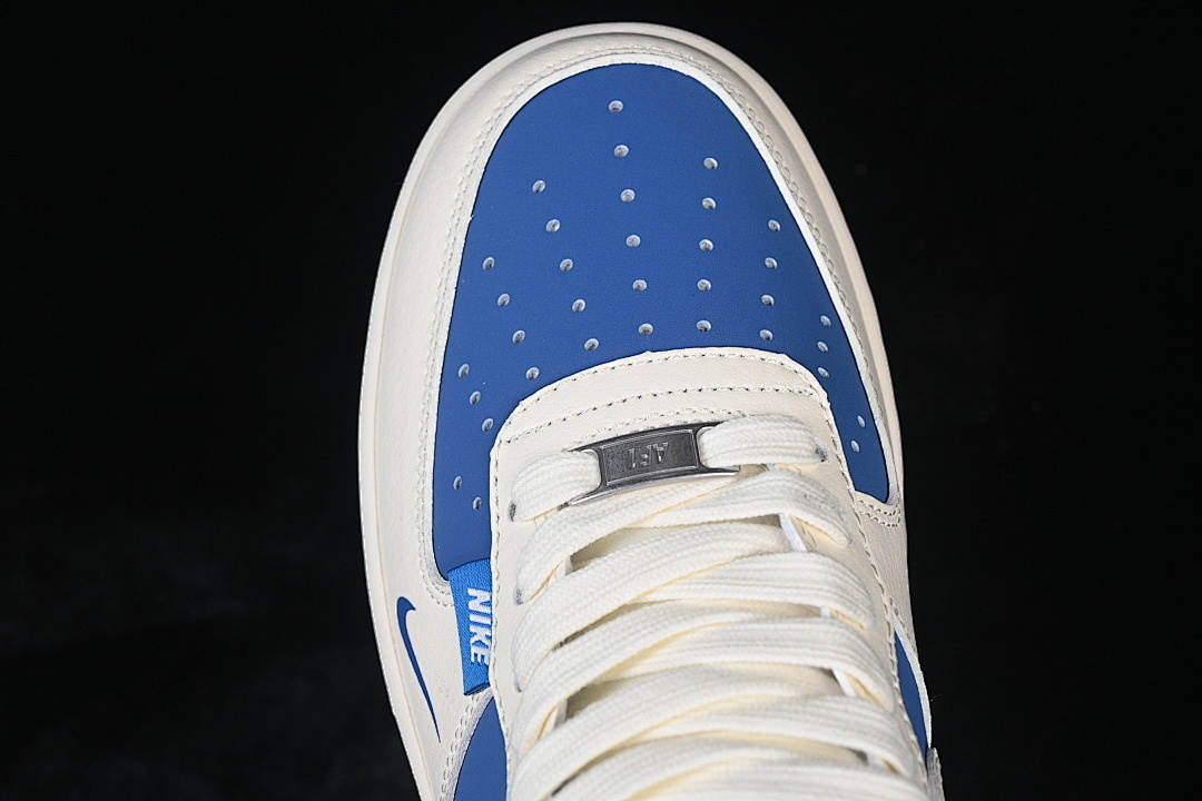 Nike [XD9314-612]-[AIR FORCE 1 07 LOW CASUAL SNEAKERS NAVY BLUE/WHITE]-[WOMAN:36-39]-[MAN:40-45] - Image 9