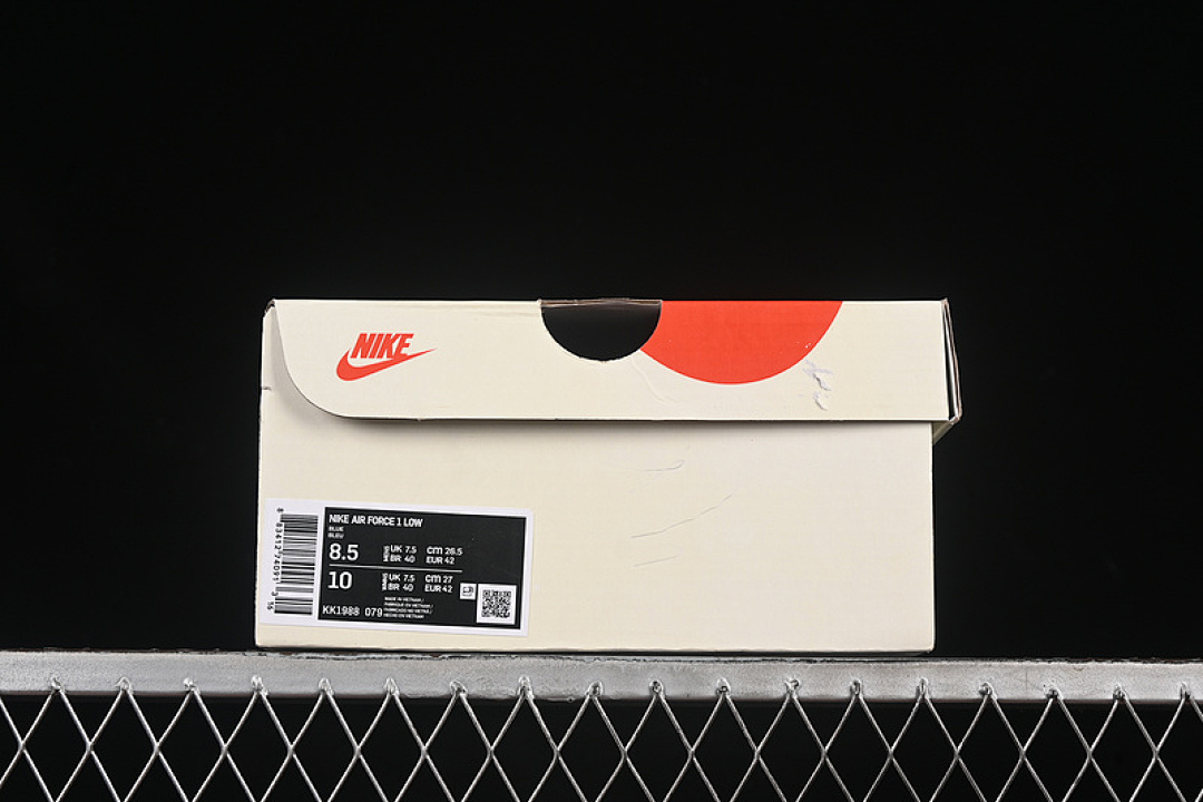 Nike [KK1988-079]-[AIR FORCE 1 07 LOW FOG WHITE/BLUE]-[WOMAN:36-39]-[MAN:40-45] - Image 12