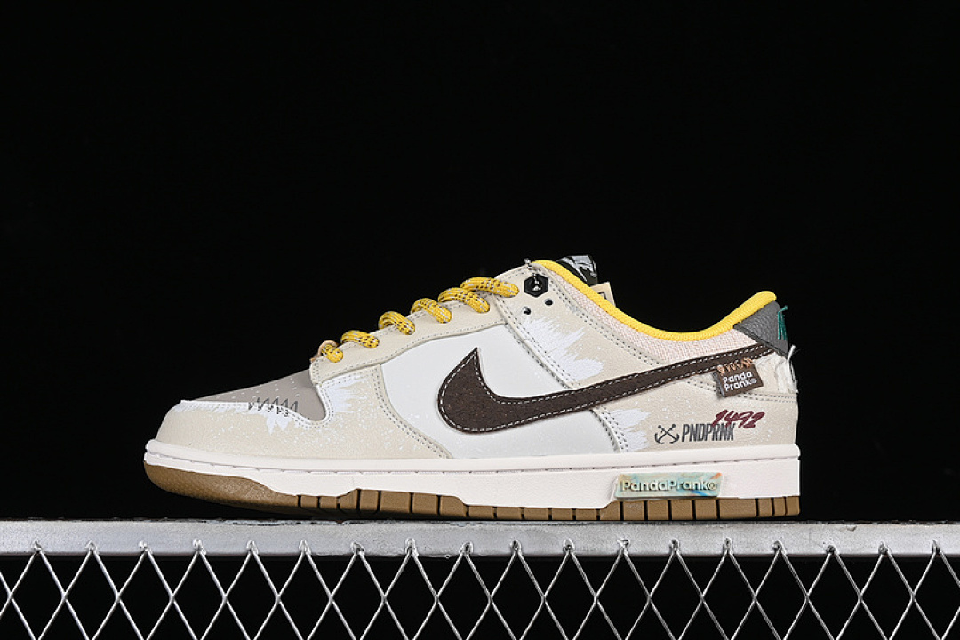 Unbranded [FV3629-371]-[DUNK LOW SB WHITE/GREY/BROWN/YELLOW]-[WOMAN:35.5-39]-[MAN:40-46], photo 1