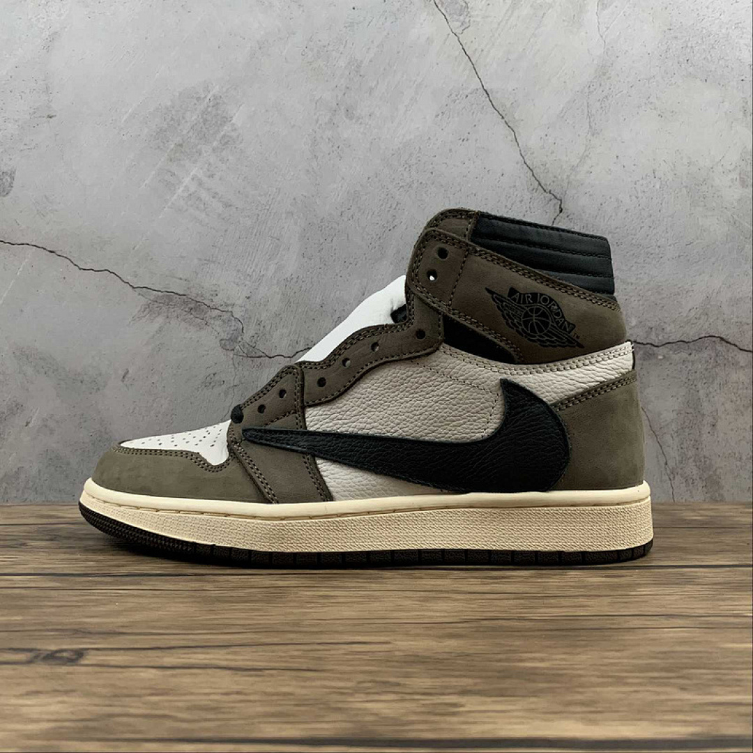 Jordan [CD4487-100]-[TRAVIS SCOTT X AIR JORDAN 1 RETRO HIGH OG SAIL/DARK MOCHA-UNIVERSITY RED-BLACK], photo 1