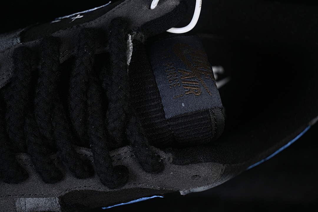 Nike [DO6730-101]-[AIR FORCE 1 07 LOW CASUAL SNEAKERS BLACK/BLUE]-[WOMAN:36-39]-[MAN:40-45] - Image 9