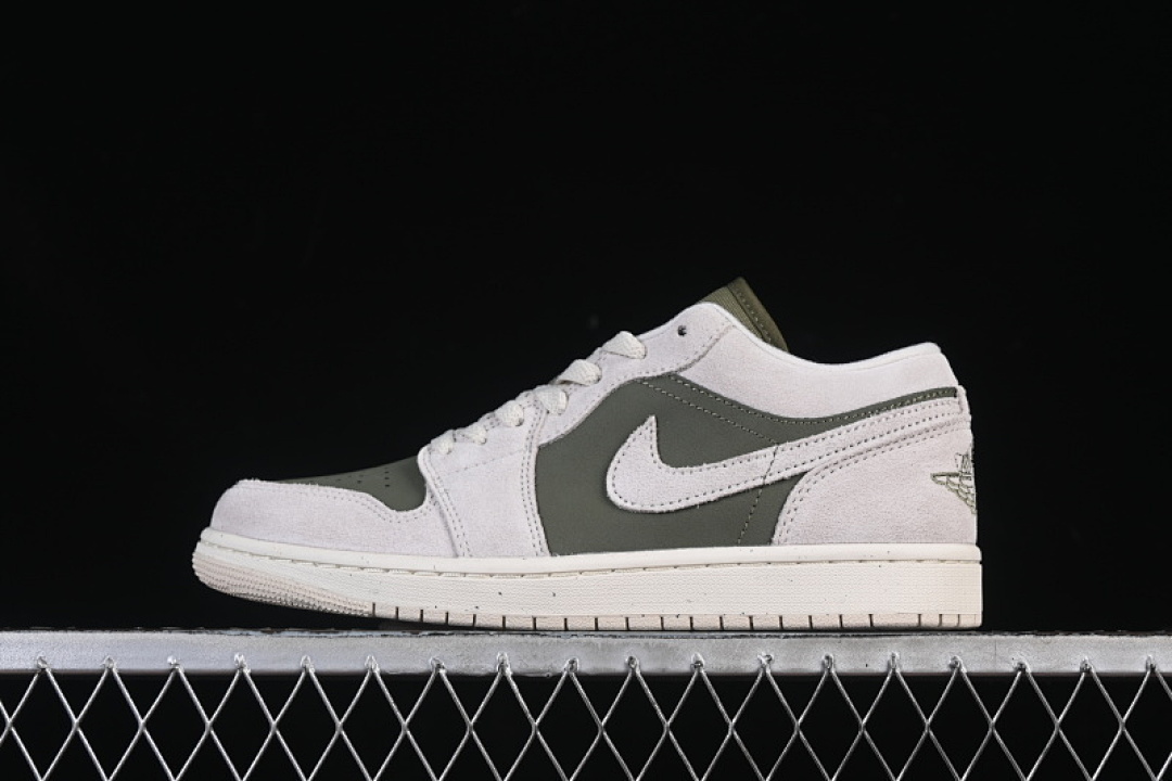 Jordan [HV4089-201]-[AIR JORDAN 1 LOW AJ1 CULTURAL AND CASUAL SNEAKERS GREY/WHITE]-[MAN:40-46], photo 1