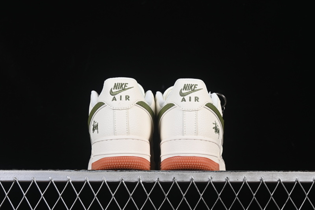 Nike [XX3168-127]-[AIR FORCE 1 07 LOW CASUAL SNEAKERS GREEN/WHITE/ORANGE]-[WOMAN:36-39]-[MAN:40-45] - Image 13