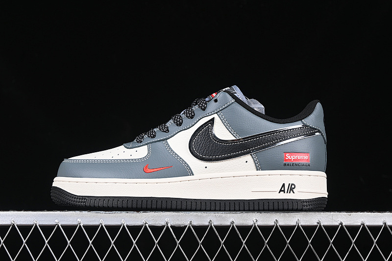 Nike Nike AIR FORCE 1 07 LOW SUPREME WHITE/GREY/BLACK · XZ6188-385, photo 1