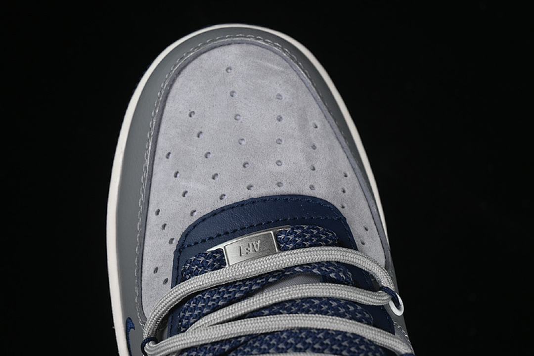 Nike [SJ1198-111]-[AIR FORCE 1 07 LOW WHITE/GREY/BLUE]-[WOMAN:36-39]-[MAN:40-45] - Image 11