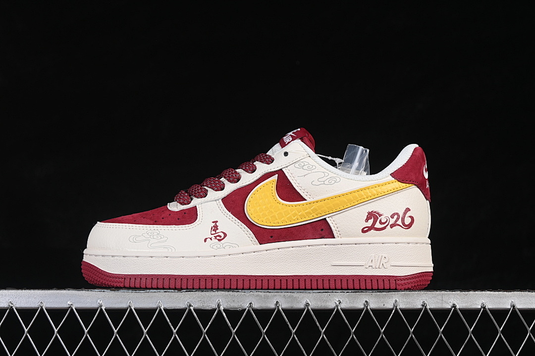 Nike [HT5088-611]-[AIR FORCE 1 07 LOW WHITE/RED/YELLOW]-[WOMAN:36-39]-[MAN:40-45] - Image 2