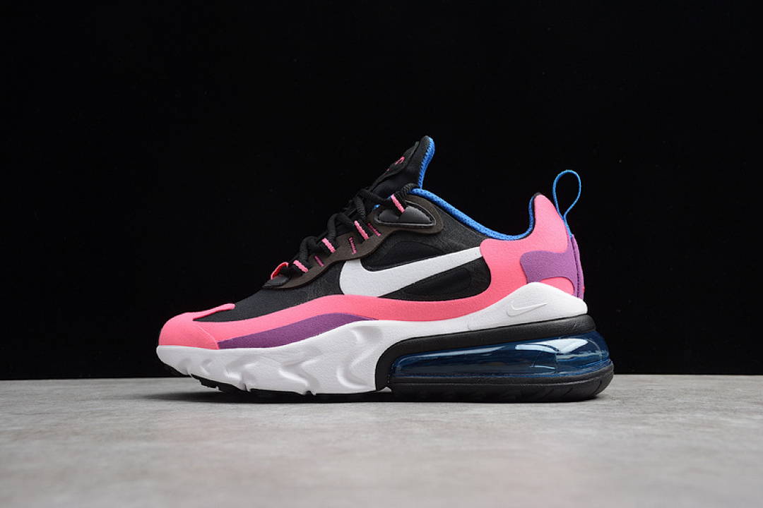 Purple [BQ0101-001]-[AIR MAX 270 REACT BLACK/WHITE-HYPER PINK-VIVID PURPLE]-[WOMAN:36-40], photo 1