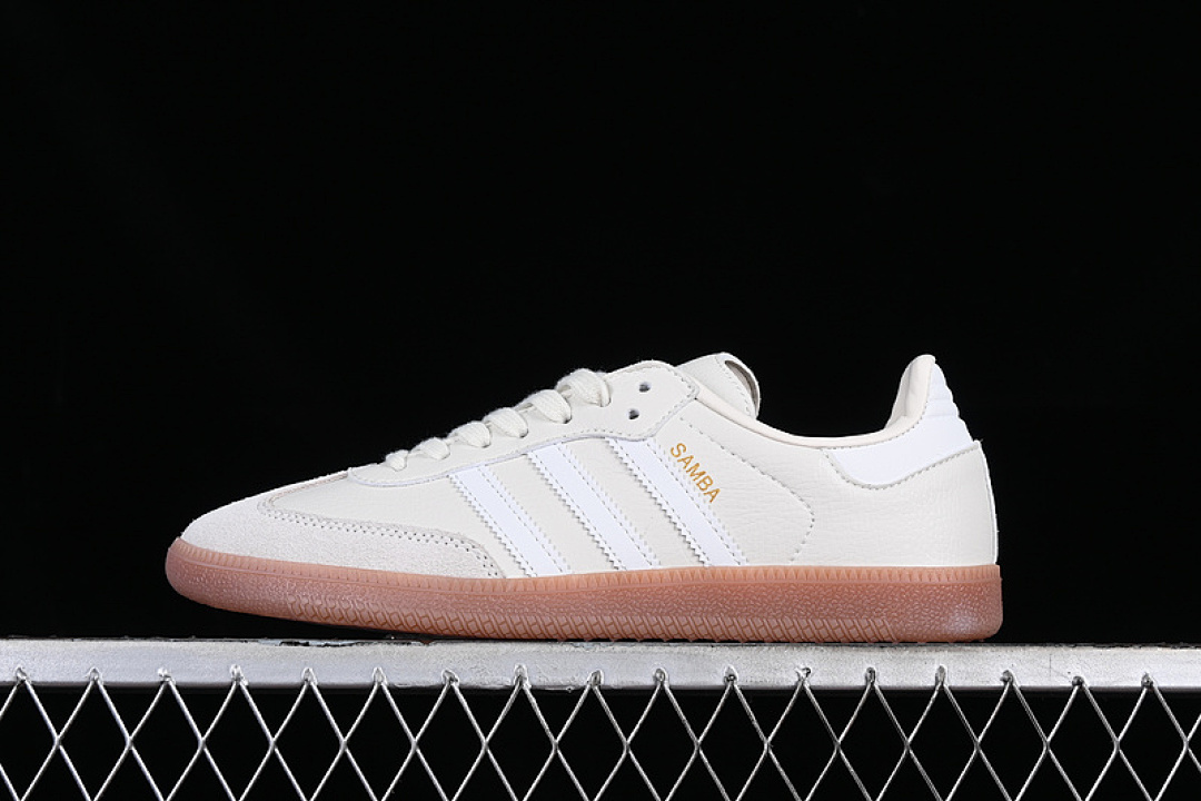 Adidas [IE7013]-[SAMBA VEGAN WHITE/GREY/BROWN]-[WOMAN:35-39]-[MAN:40-45] - Image 2