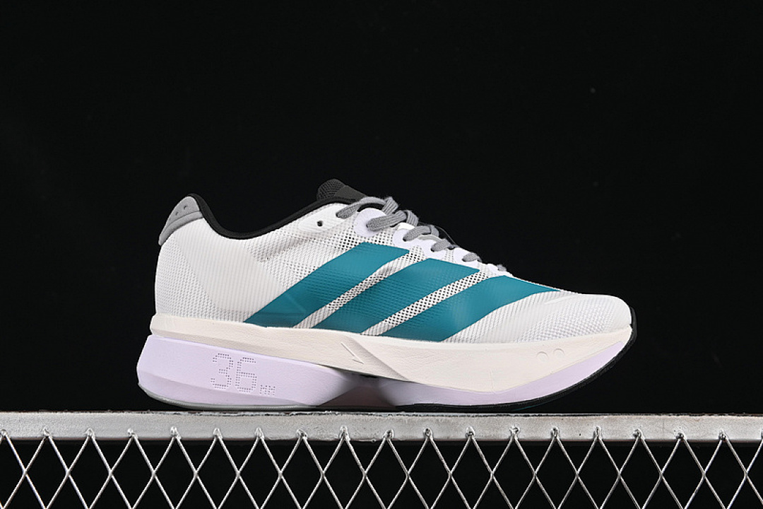 On Running [JS4791]-[ADIZERO BOSTON 13 WHITE/BLACK/GREY/BLUE]-[WOMAN:36-39]-[MAN:40-45] - Image 14