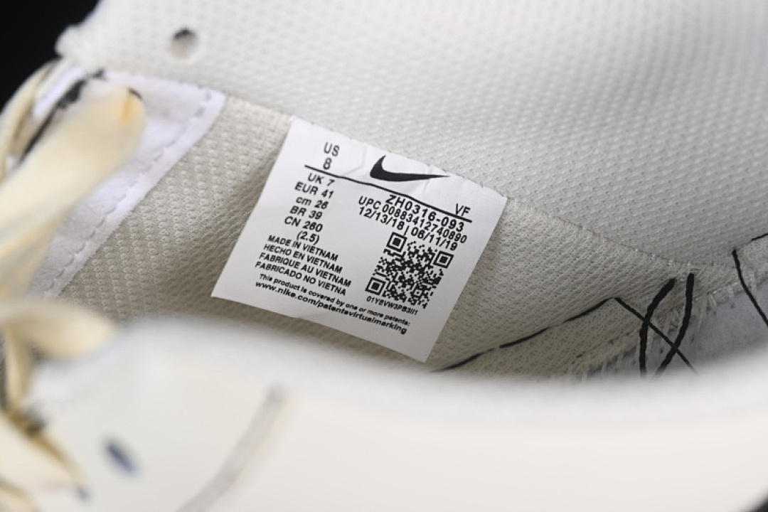 Nike [ZH0316-093]-[AIR FORCE 1 07 LOW WHITE/BLACK/YELLOW]-[WOMAN:36-39]-[MAN:40-45] - Image 6