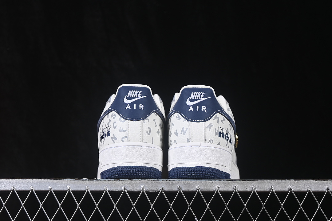 Nike [WY0655-115]-[AIR FORCE 1 07 LOW CASUAL SNEAKERS NAVY BLUE/WHITE/GREY]-[WOMAN:36-39]-[MAN: - Image 13