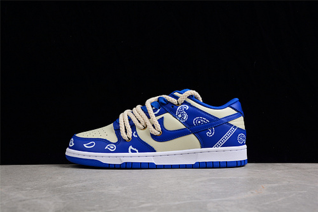 Off-White [DD1391-001]-[SB DUNK LOW RETRO BEIGE/DARK BLUE/WHITE]-[WOMAN:36-39]-[MAN:40-47.5], photo 1
