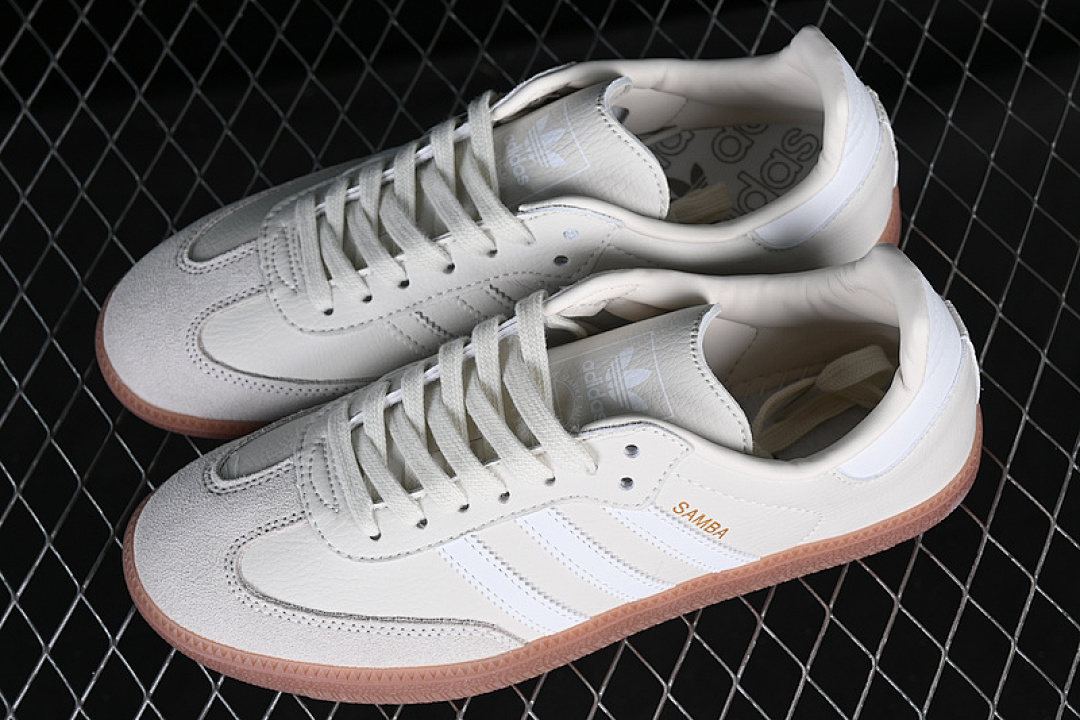 Adidas [IE7013]-[SAMBA VEGAN WHITE/GREY/BROWN]-[WOMAN:35-39]-[MAN:40-45] - Image 11