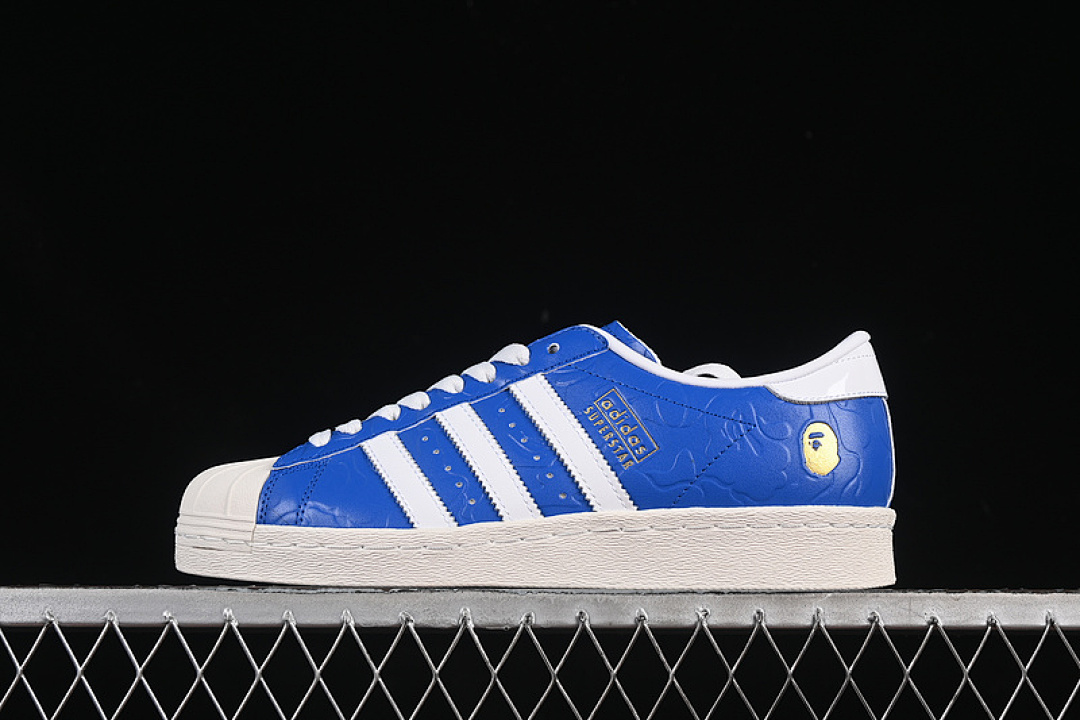 Bape [JR2702]-[BAPE X SUPERSTAR VINTAGE BLUE/CLOUD WHITE/OFF WHITE]-[WOMAN:35-39]-[MAN:40-45], photo 1