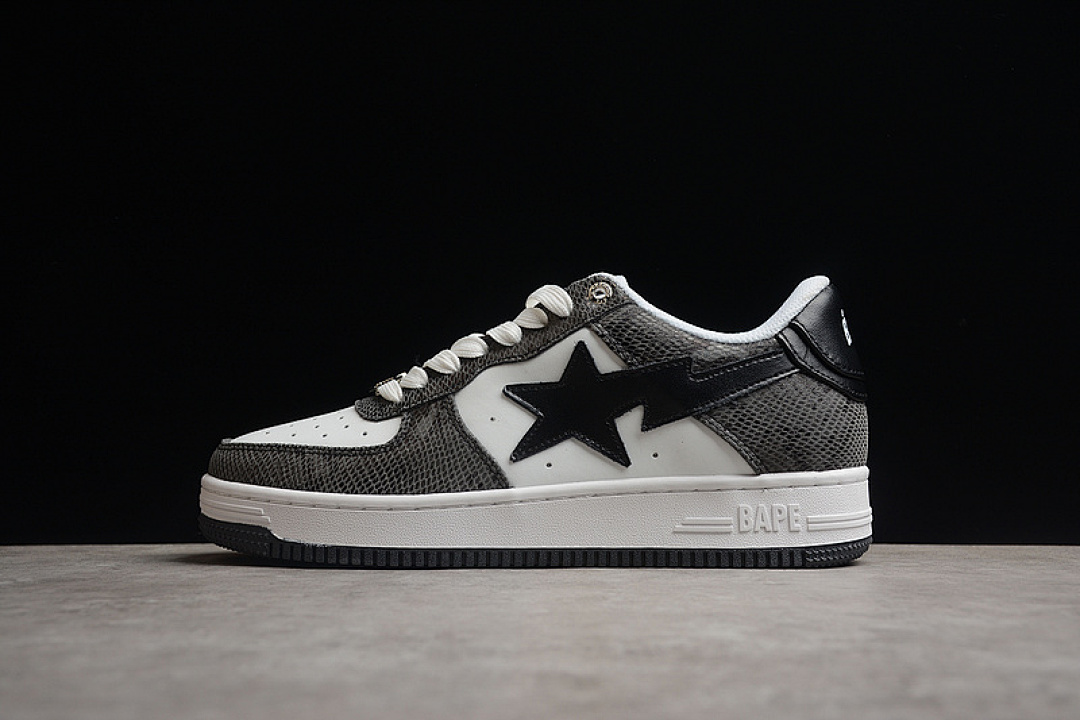 Bape [BAPE STA LOW SERPENTINE BLACK/WHITE/BLACK]-[MAN:39-46], photo 1
