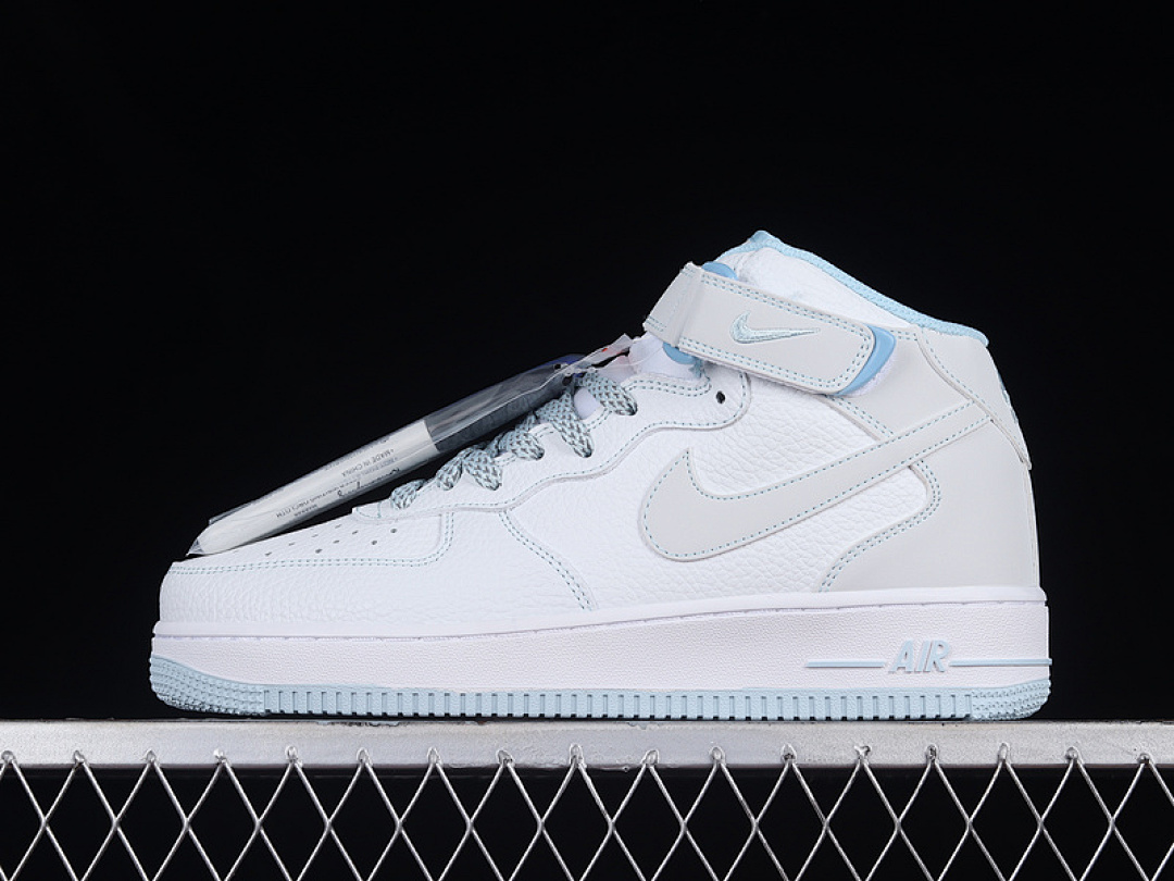 Nike [MK0619-255]-[AIR FORCE 1 MID 07 WHITE/BLUE/WHITE]-[WOMAN:36-39]-[MAN:40-45], photo 1