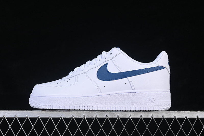 Nike Nike AIR FORCE 1 LOW 07 WHITE/WHITE/COURT BLUE · FJ4146-123, photo 1