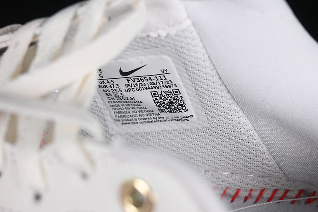 Nike [FC3654-121]-[AIR FORCE 1 07 LOW WHITE/PINK/GOLD]-[WOMAN:36-42] - Image 6